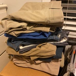 A pants bundle! Different brands and sizes mostly size 36x30